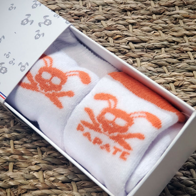Lot de chaussettes de naissance coton bio français - TU - dès la naissance--vetement-Papate-Nature For Kids-1