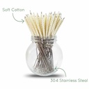 Brosse en coton pour paille de 6 mm - à partir de 6 ans