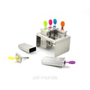 Ensemble 6 moules à glaces inox MINI EXQUIMO 45ml - dès 2 ans