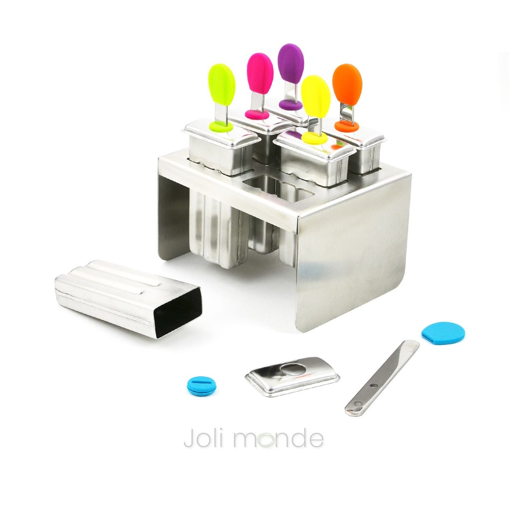 Ensemble 6 moules à glaces inox MINI EXQUIMO 45ml - dès 2 ans