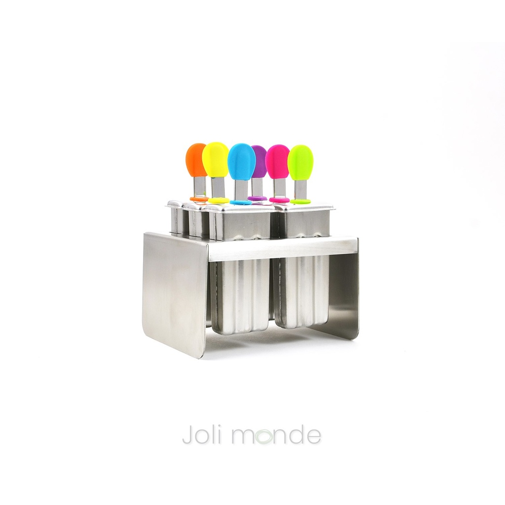 Ensemble 6 moules à glaces inox MINI EXQUIMO 45ml - dès 2 ans