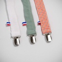 Attaches tétines Teddy en coton bio - 170 x 25 mm