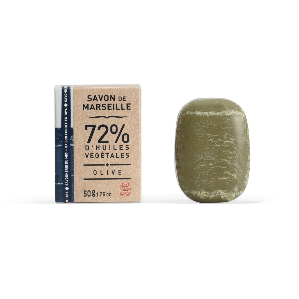 Savon de Marseille Olive 72% - Le Galet - 50 g – Ecocert – dès la naissance