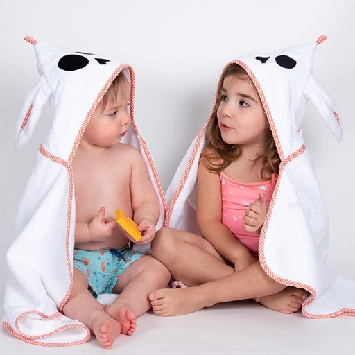 [PAP-N03-1001] Cape de bain en coton bio Alaska – 95 x 60 cm – dès la naissance