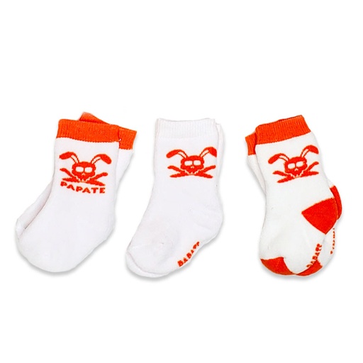 [PAP-N05-1002] Lot de chaussettes de naissance coton bio français - TU - dès la naissance